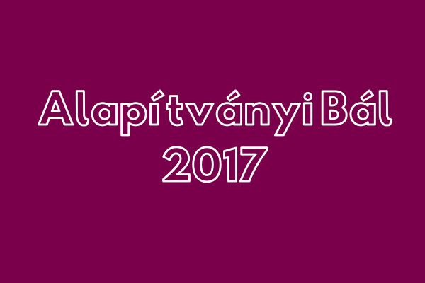 Alapítványi bál – 2017