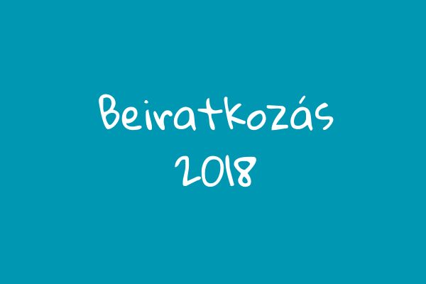 Beiratkozás a 2018/2019. tanévre