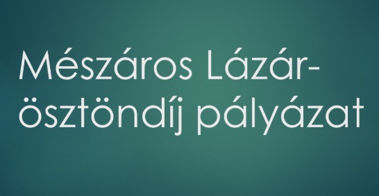 Mészáros Lázár ösztöndíj