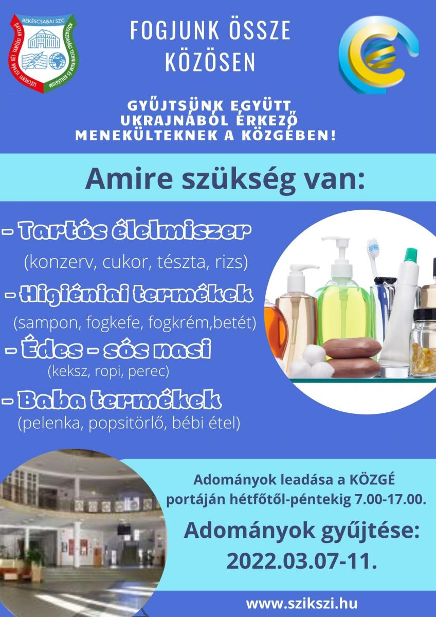 Adománygyűjtés a Közgébem